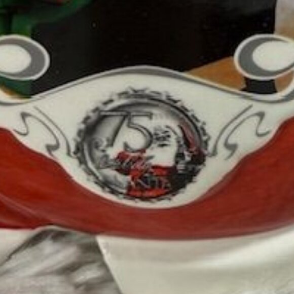 Vintage Coca-Cola 75th Anniversary Santa Boot Stocking Coke on Ice Cookie Jar - Picture 3 of 13